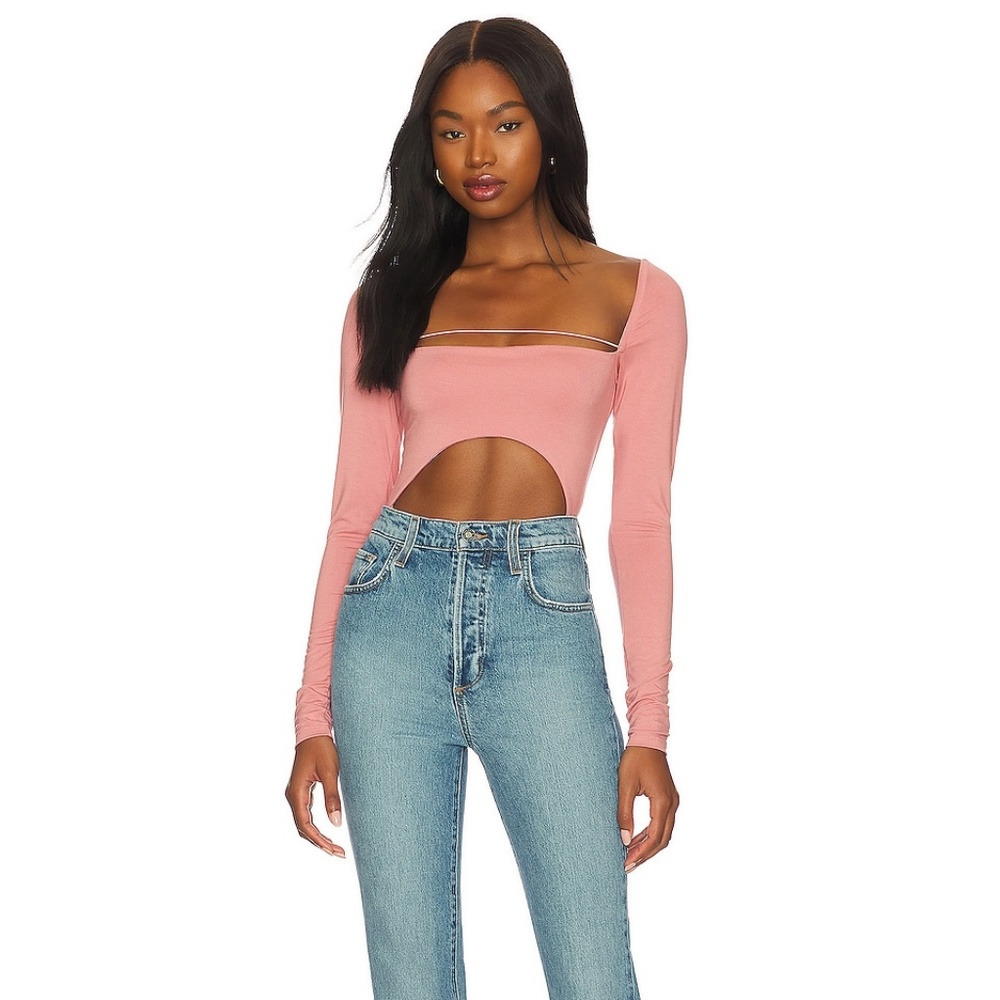 Taja Bodysuit Not Yours To Keep in Rose - Size XS, Extra Small BRAND NEW